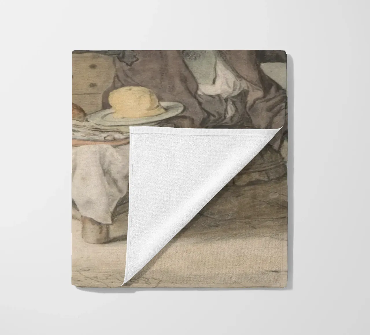 18th Century Tavern Scene - Rustic Genre Art Print beach towel by ClubArt