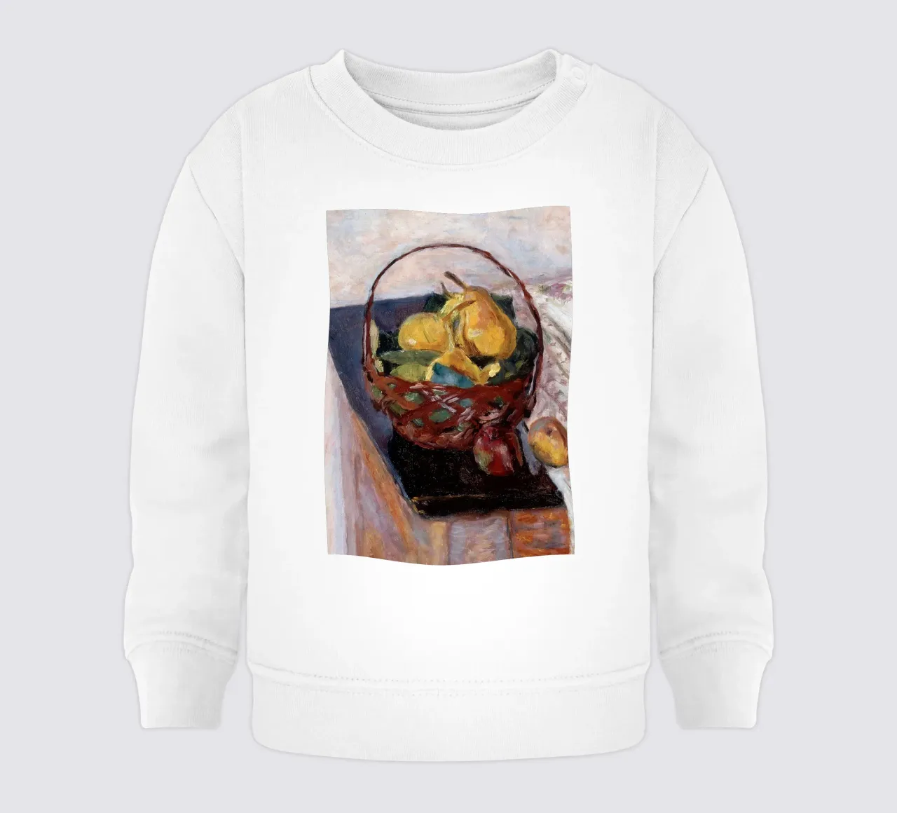 Cesto di frutta impressionista - Fascino rustico felpa neonato da ClubArt