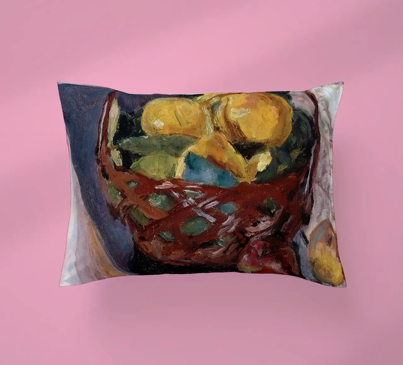 Cesto di frutta impressionista - Fascino rustico cuscino da ClubArt