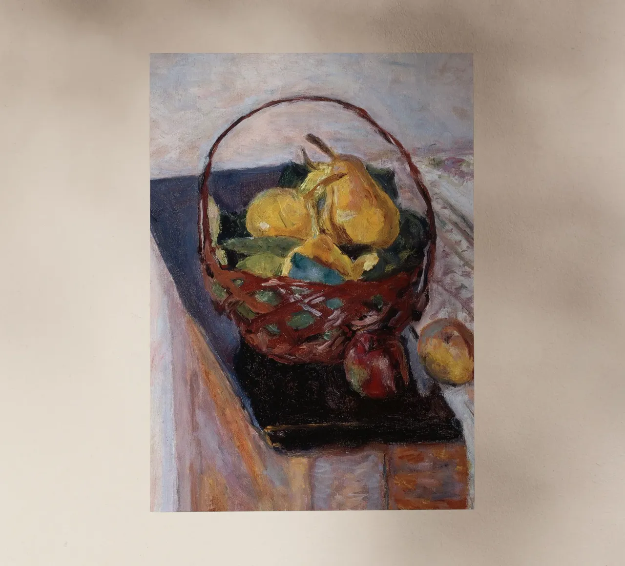 Cesto di frutta impressionista - Fascino rustico pellicola backlit da ClubArt
