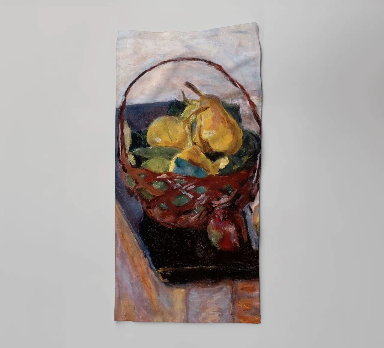 Impressionistischer Obstkorb Stillleben - Rustikaler Charme Handtuch von ClubArt