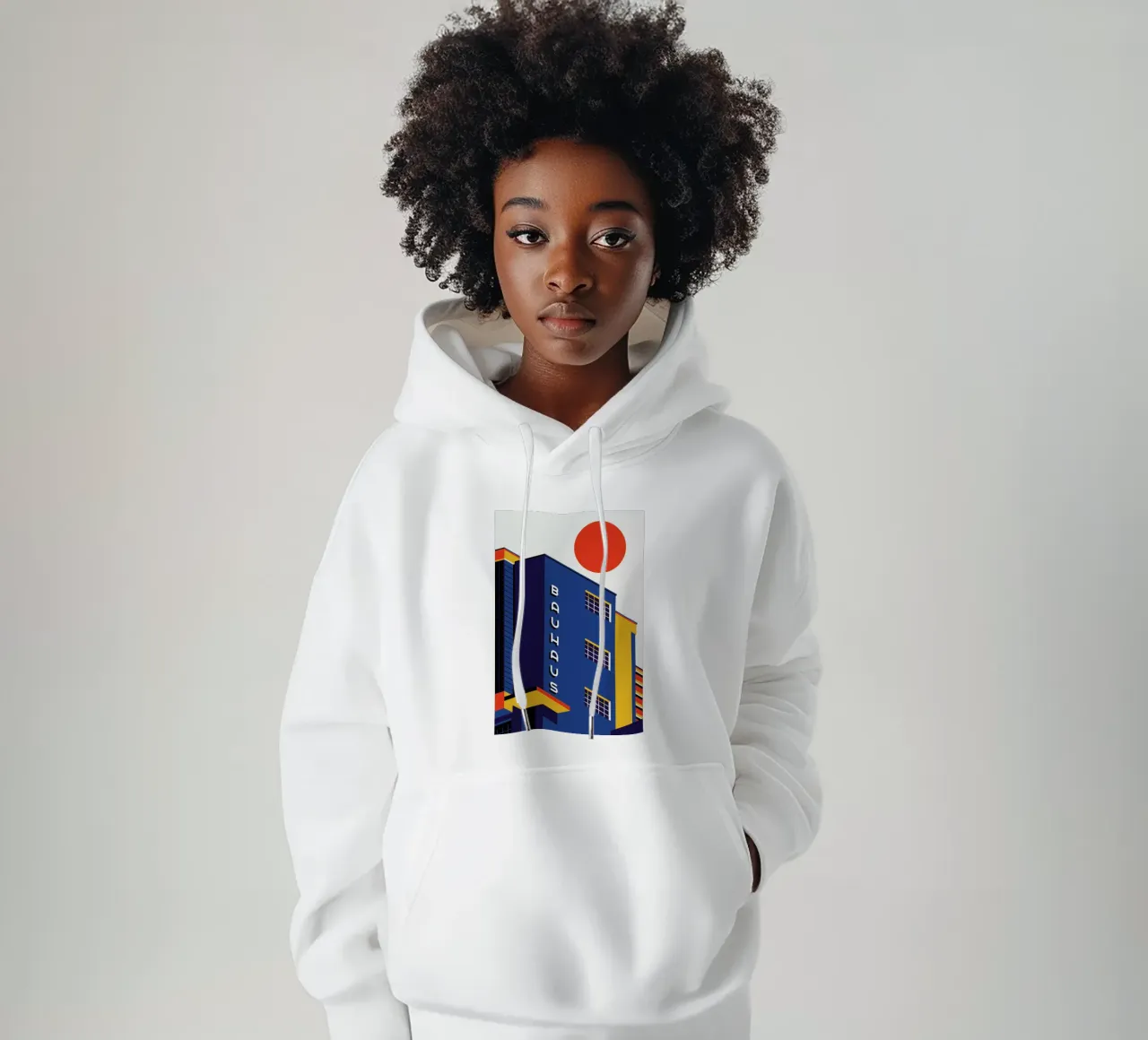 Edificio Bauhaus felpa con cappuccio da Bo Lundberg