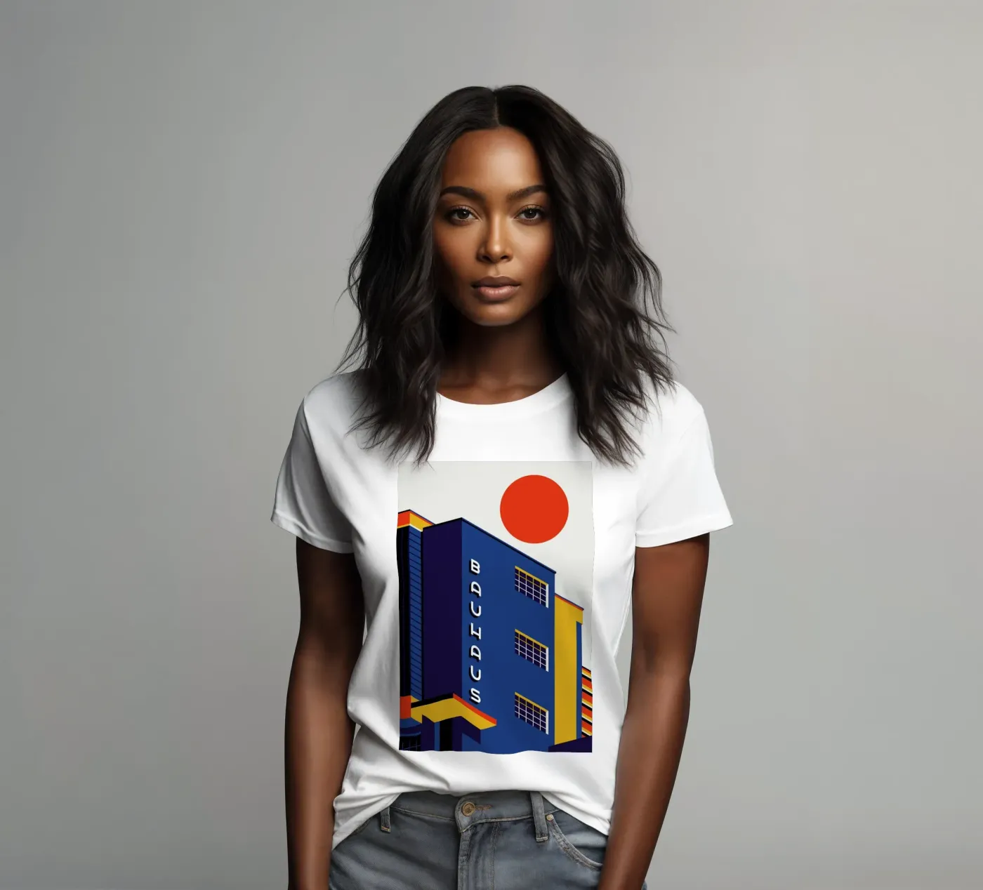 Bauhaus Building t-shirt da donna da Bo Lundberg
