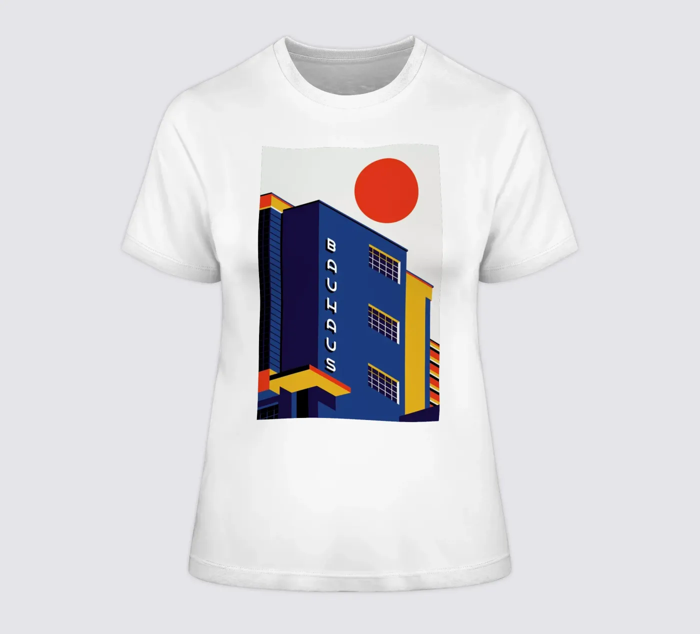 Bauhaus Building t-shirt da donna da Bo Lundberg