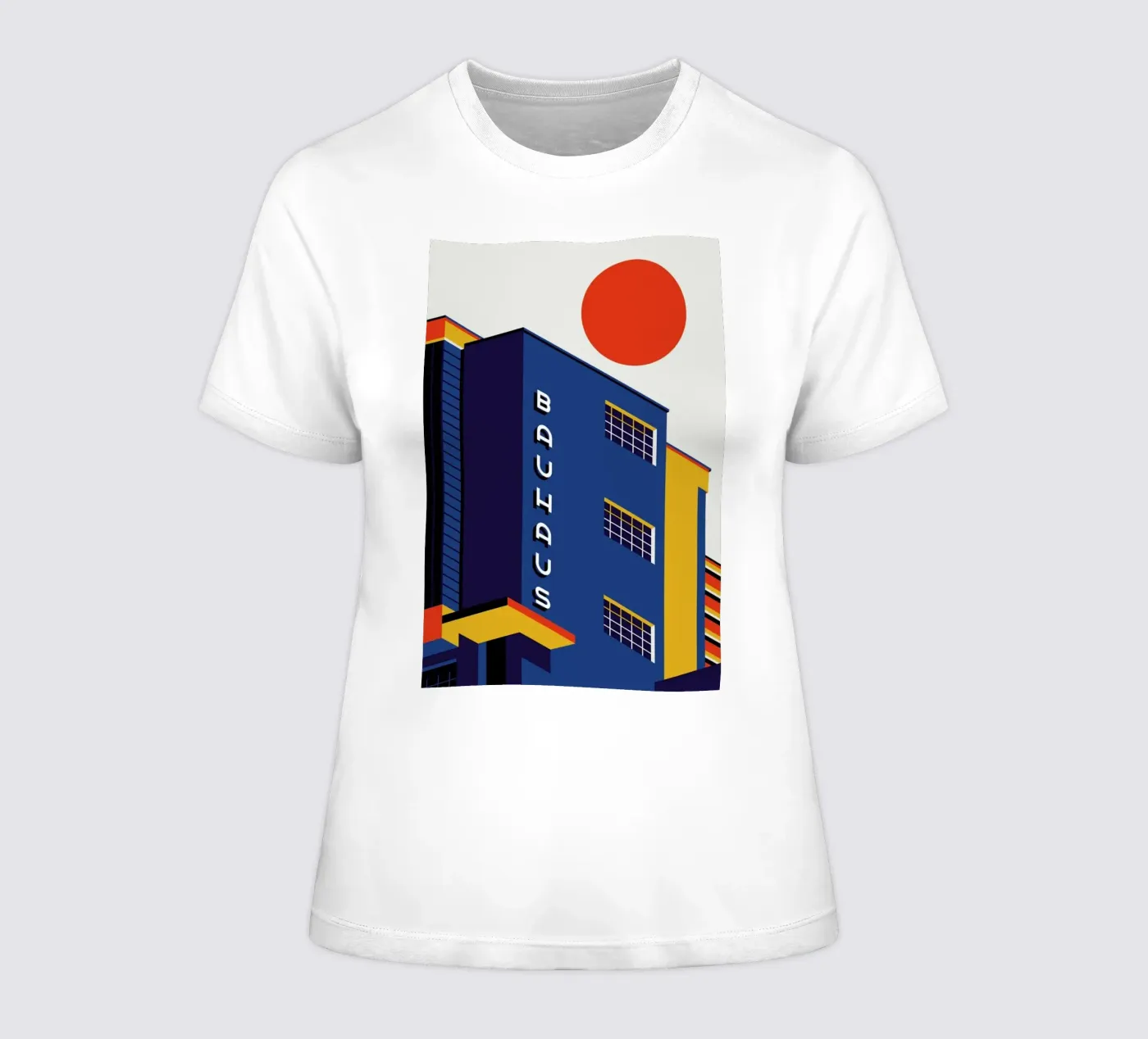 Bauhaus Building t-shirt da donna da Bo Lundberg