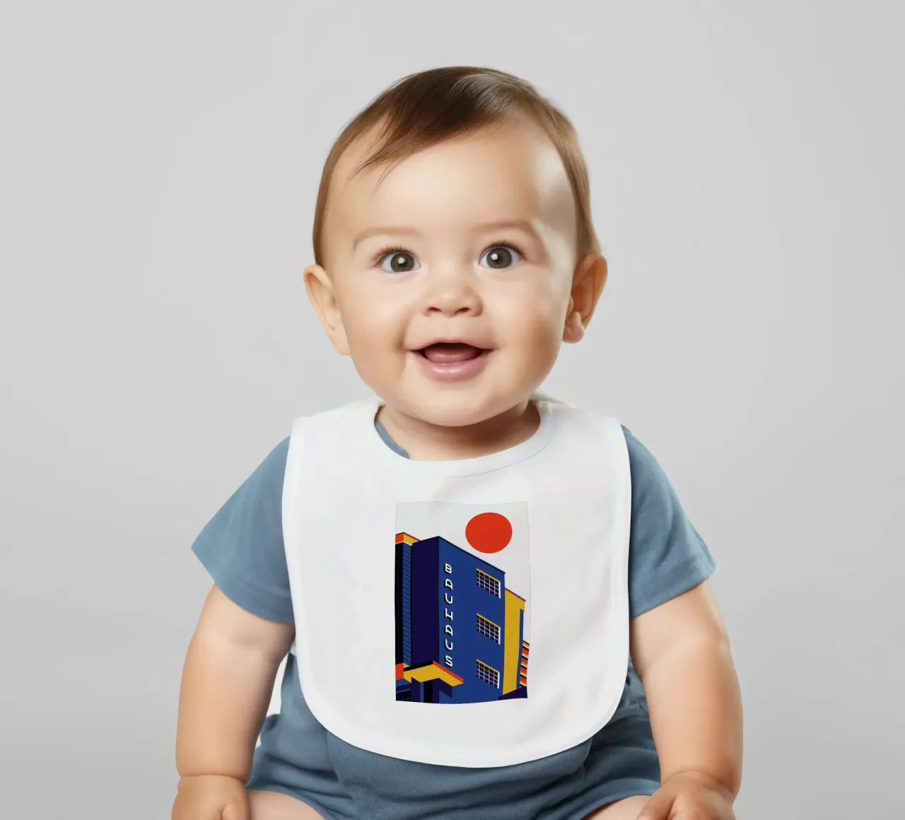 Bauhaus-Gebäude Babylätzchen von Bo Lundberg