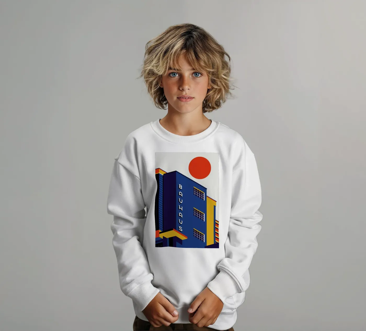 Edificio Bauhaus felpa bambino da Bo Lundberg
