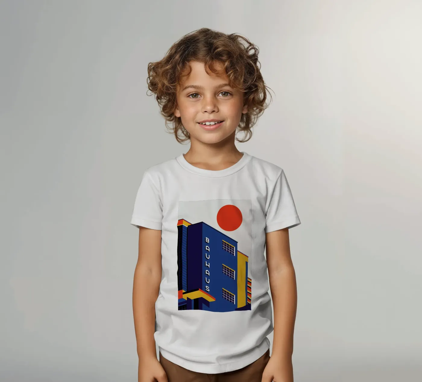 Bauhaus-Gebäude Kinder T-Shirt von Bo Lundberg