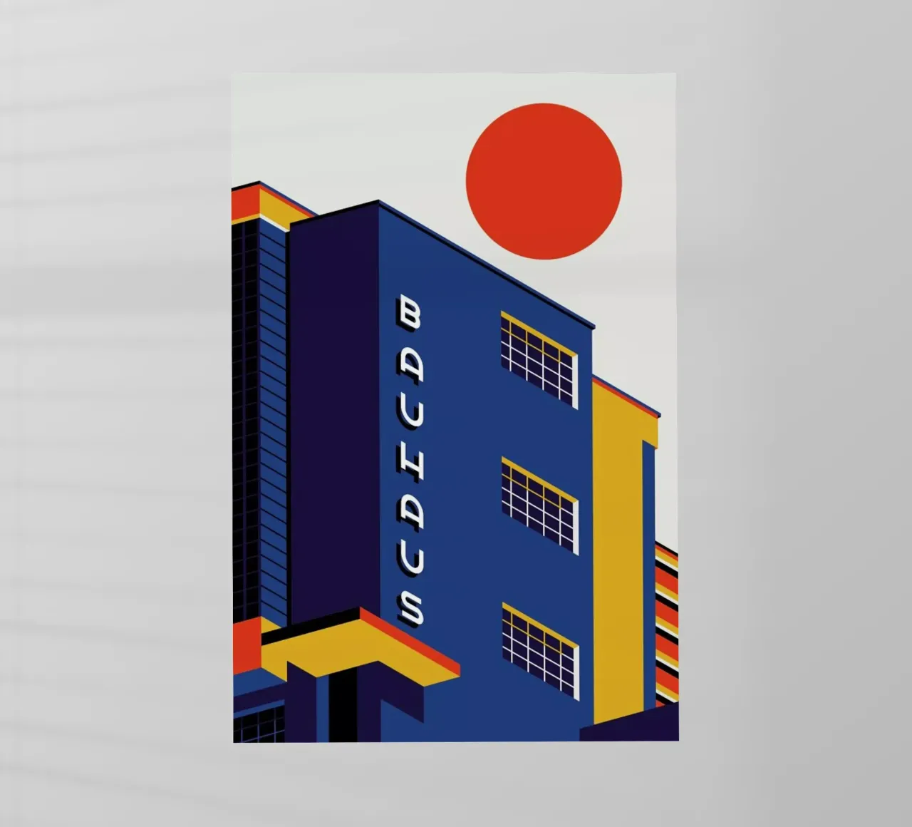 Edificio Bauhaus pellicola backlit da Bo Lundberg