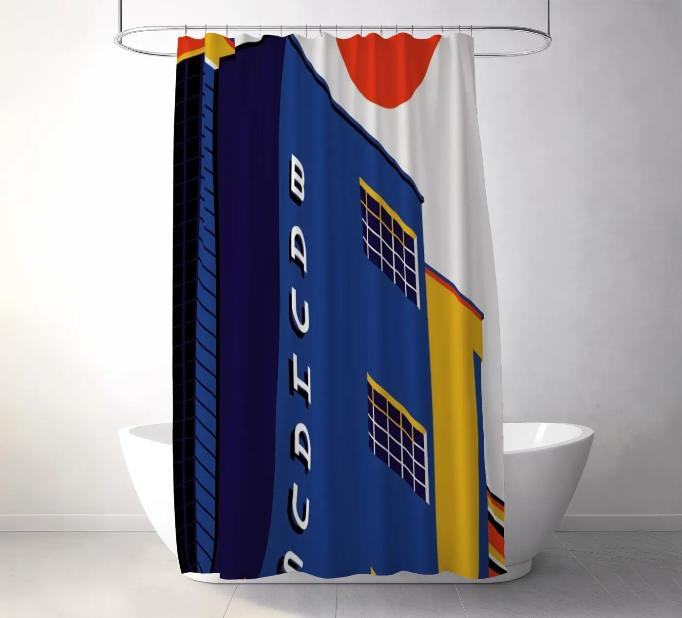 Edificio Bauhaus tenda da doccia da Bo Lundberg