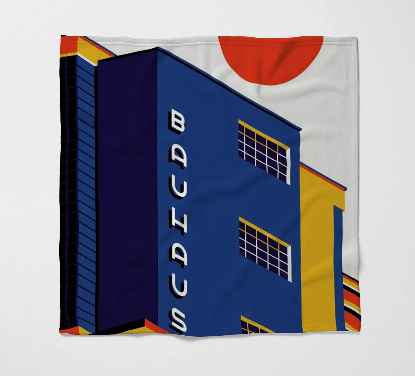 Bauhaus-Gebäude Fleecedecke von Bo Lundberg