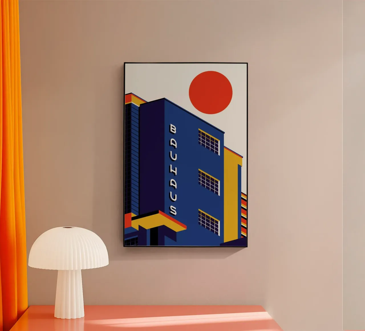 Bauhaus-Gebäude Acryl-Glas von Bo Lundberg