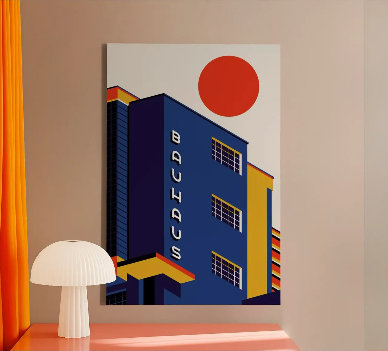 Edificio Bauhaus tela da Bo Lundberg