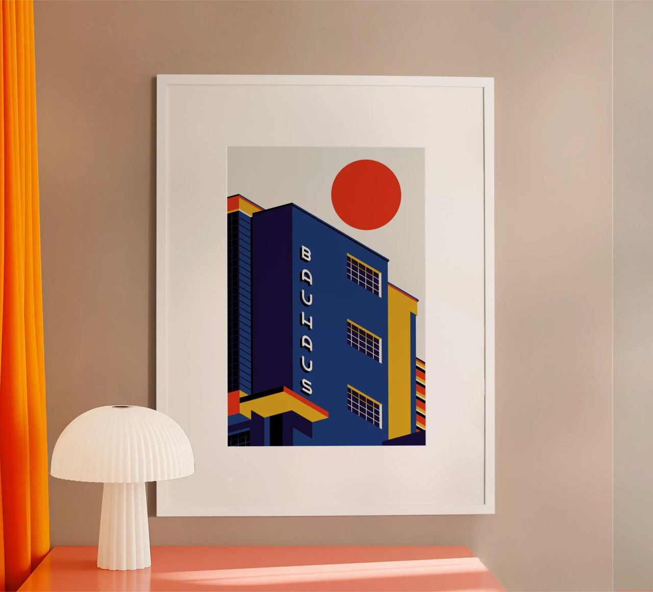Bâtiment Bauhaus poster de Bo Lundberg