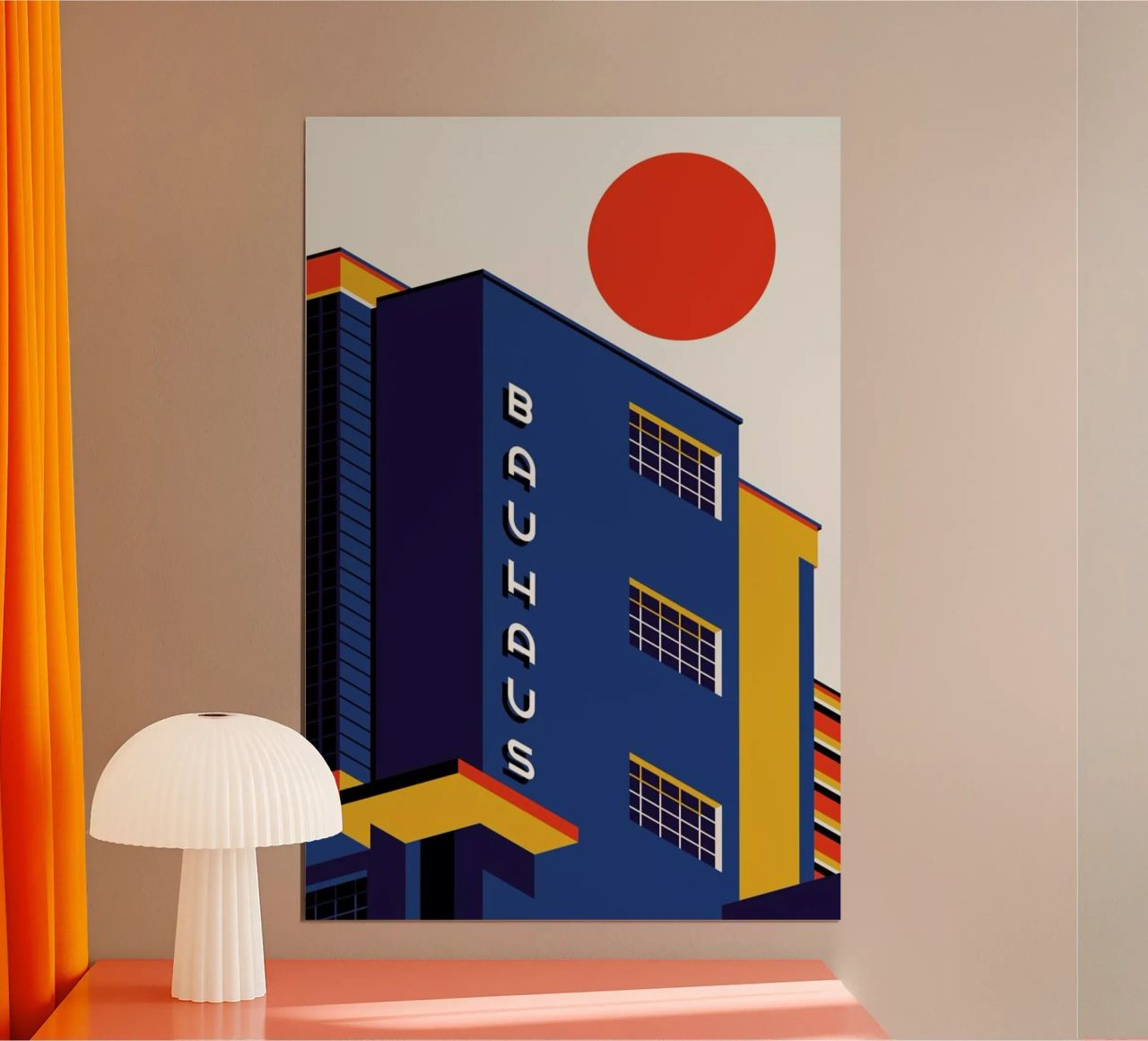 Bâtiment Bauhaus poster de Bo Lundberg
