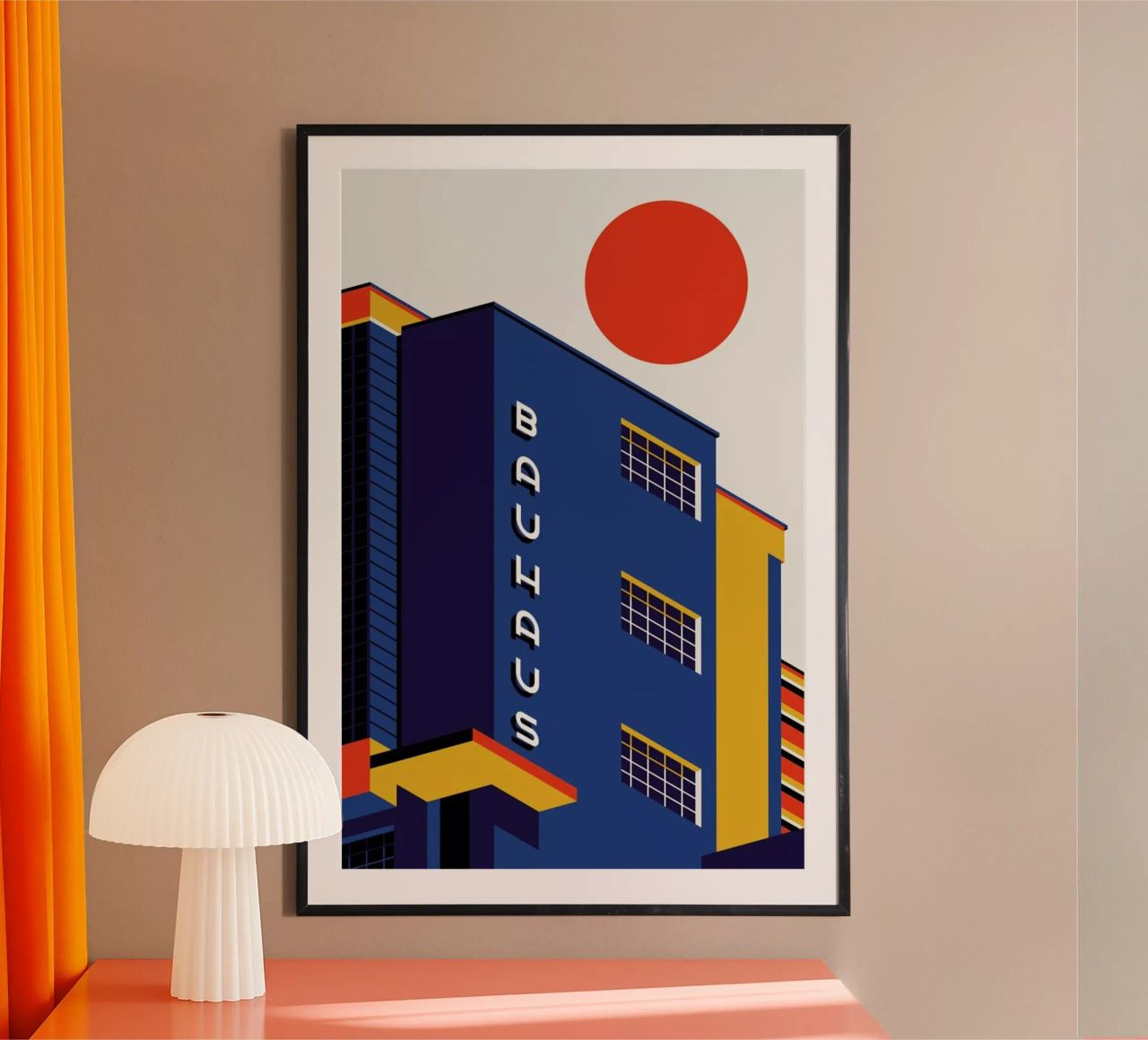 Bâtiment Bauhaus poster de Bo Lundberg
