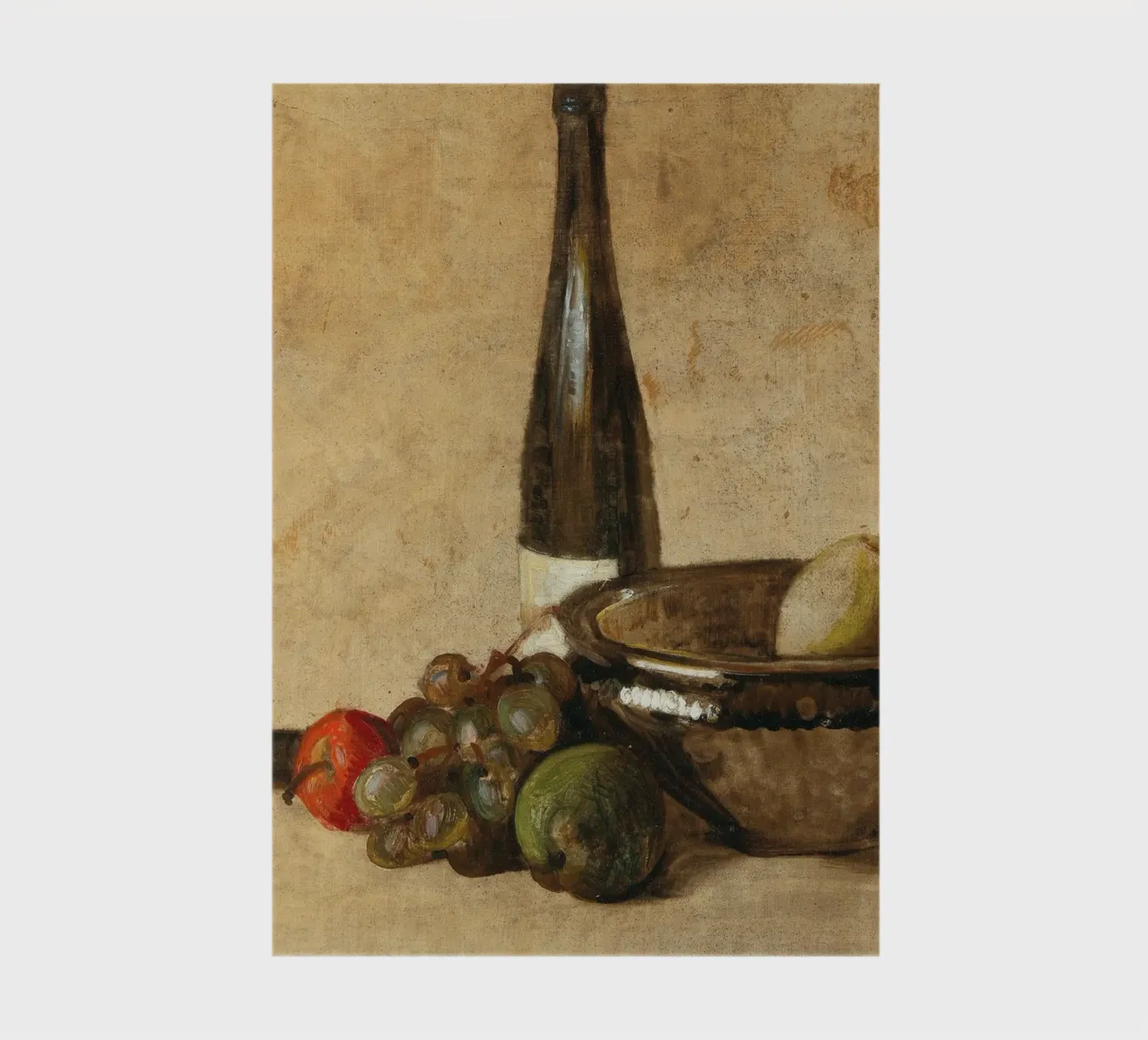 19th Century Wine & Fruit Still Life - Rustic Charm notebook by ClubArt
