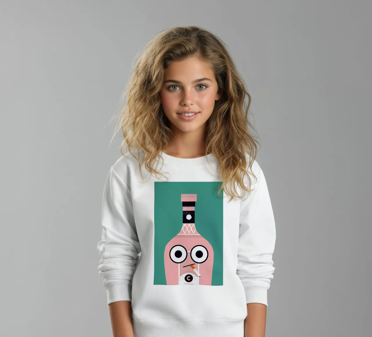 Cool Bottle felpa bambino da Doozal