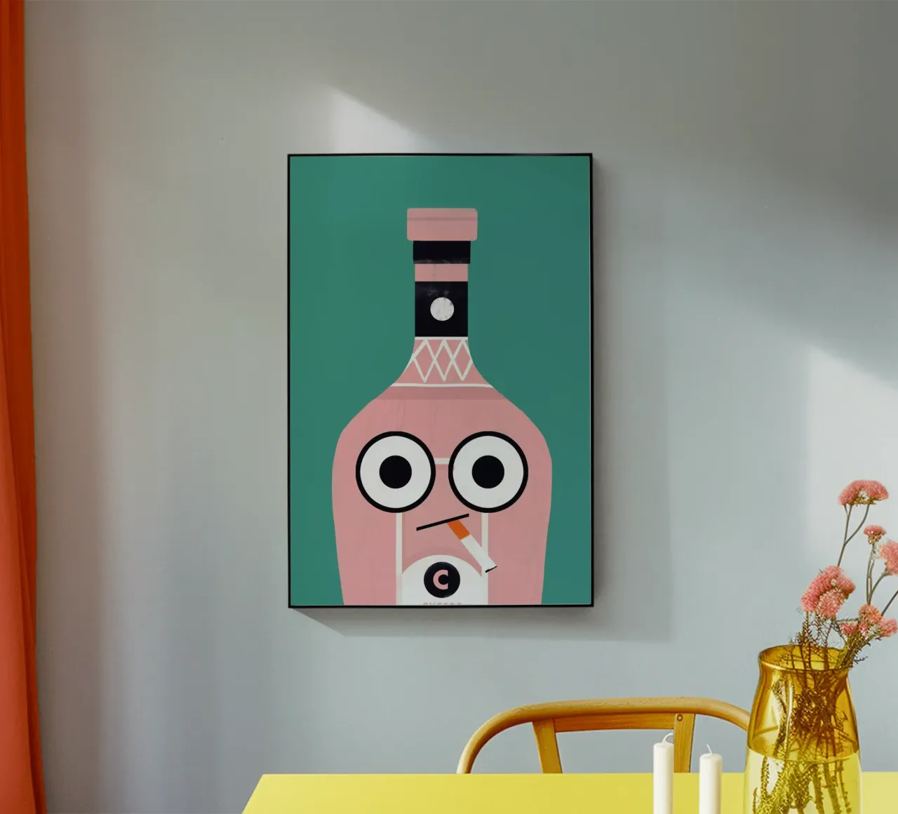 Cool Bottle acryl van Doozal