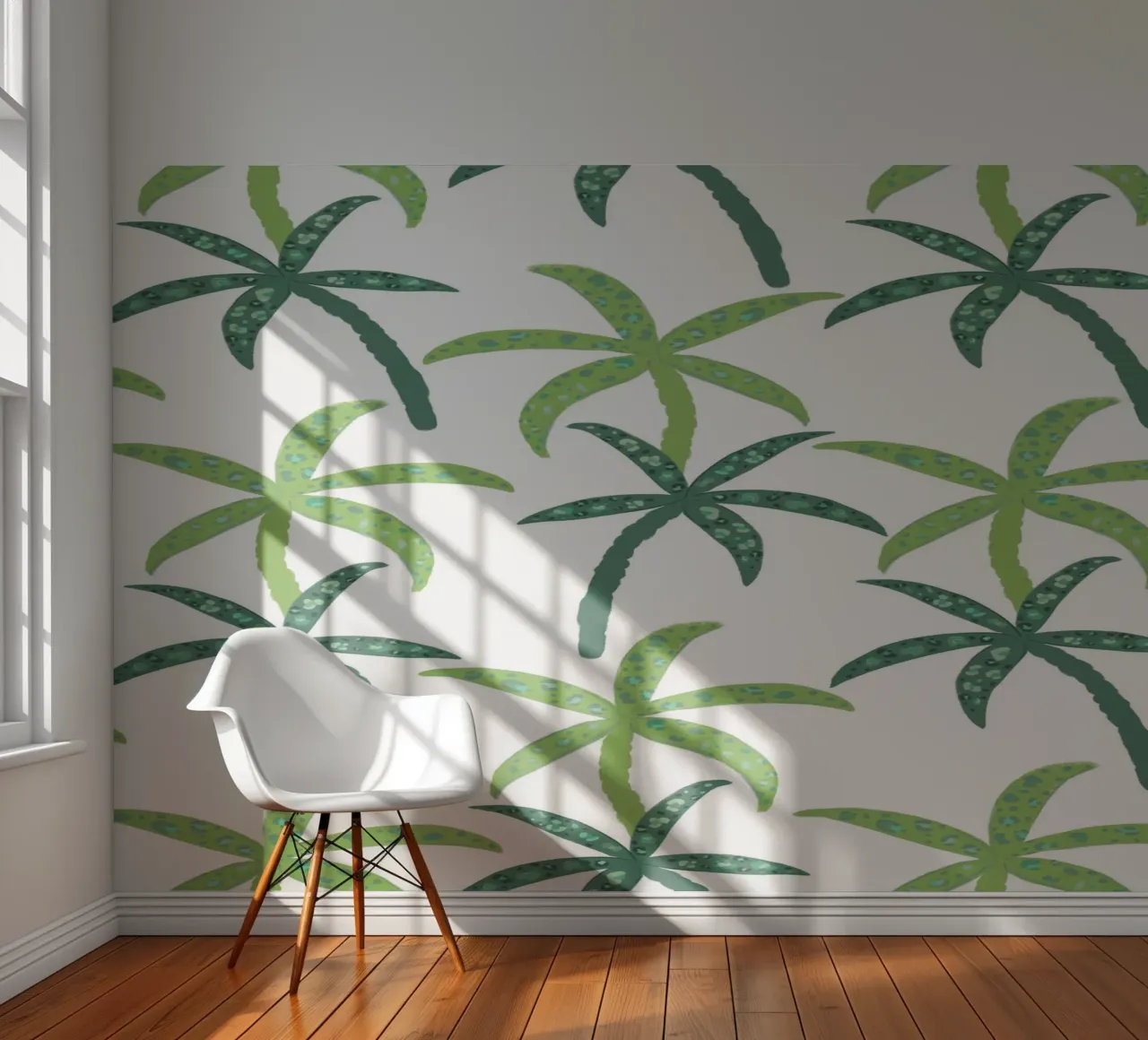 Regenwoud met luipaardpatroon fotobehang van gulsengunel