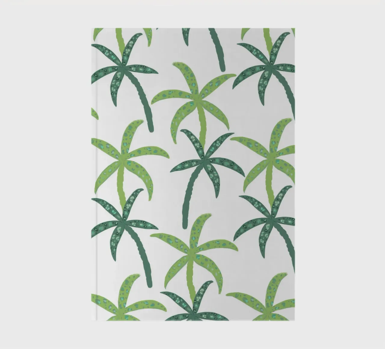 Rain forest with leopard pattern notebook by gulsengunel