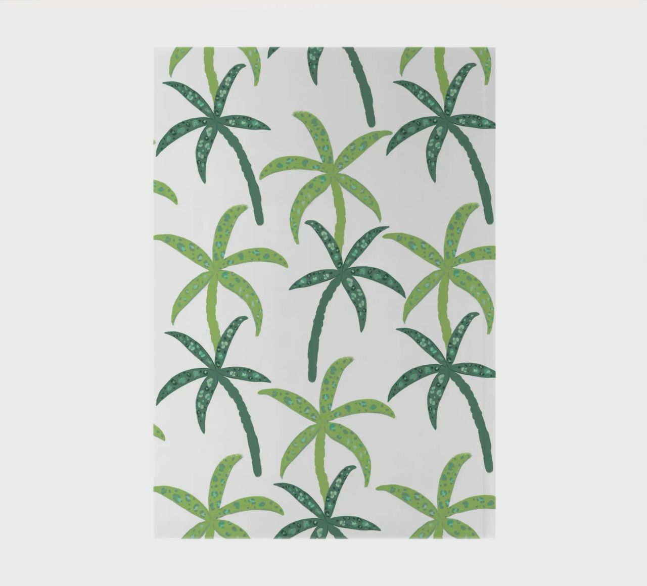 Rain forest with leopard pattern notebook by gulsengunel