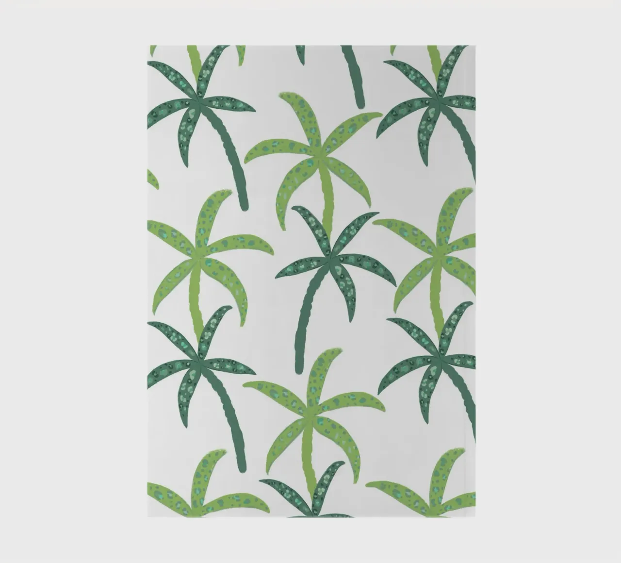 Rain forest with leopard pattern notebook by gulsengunel