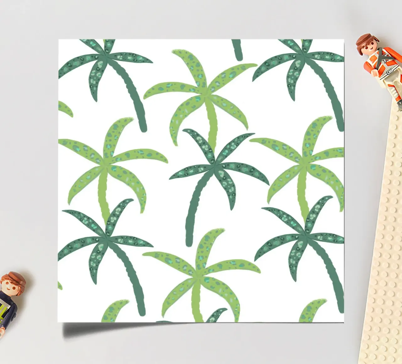 Rain forest with leopard pattern sticker sheet by gulsengunel