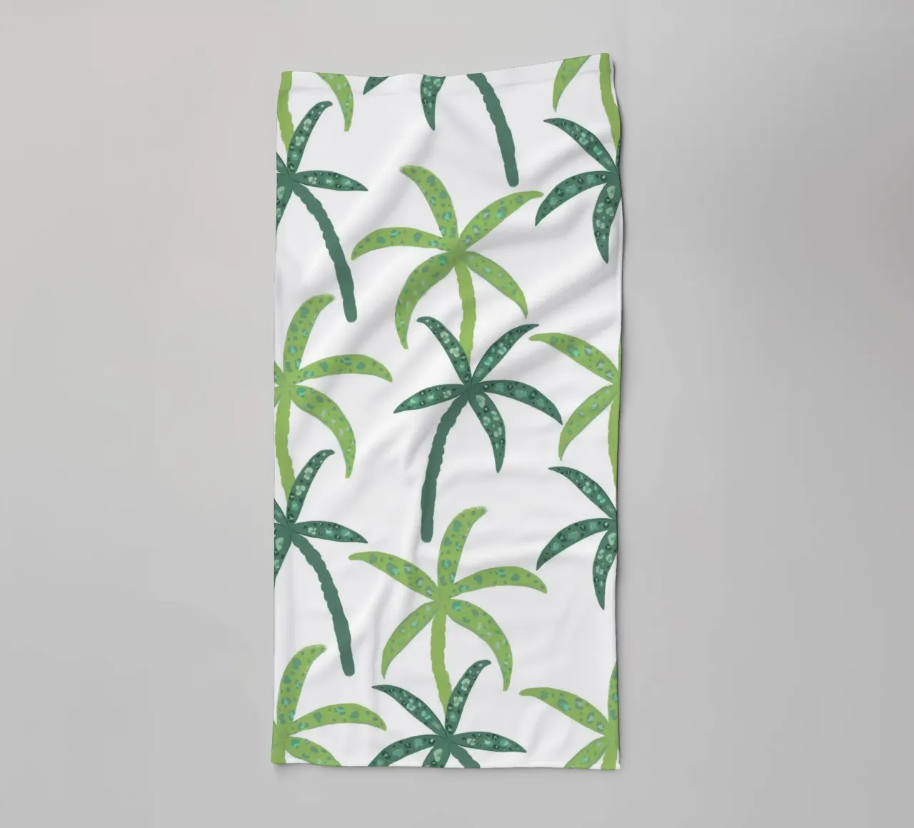 Forêt tropicale avec motif léopard serviette de bain de gulsengunel