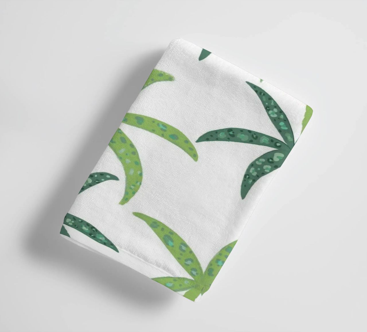 Rain forest with leopard pattern towel by gulsengunel