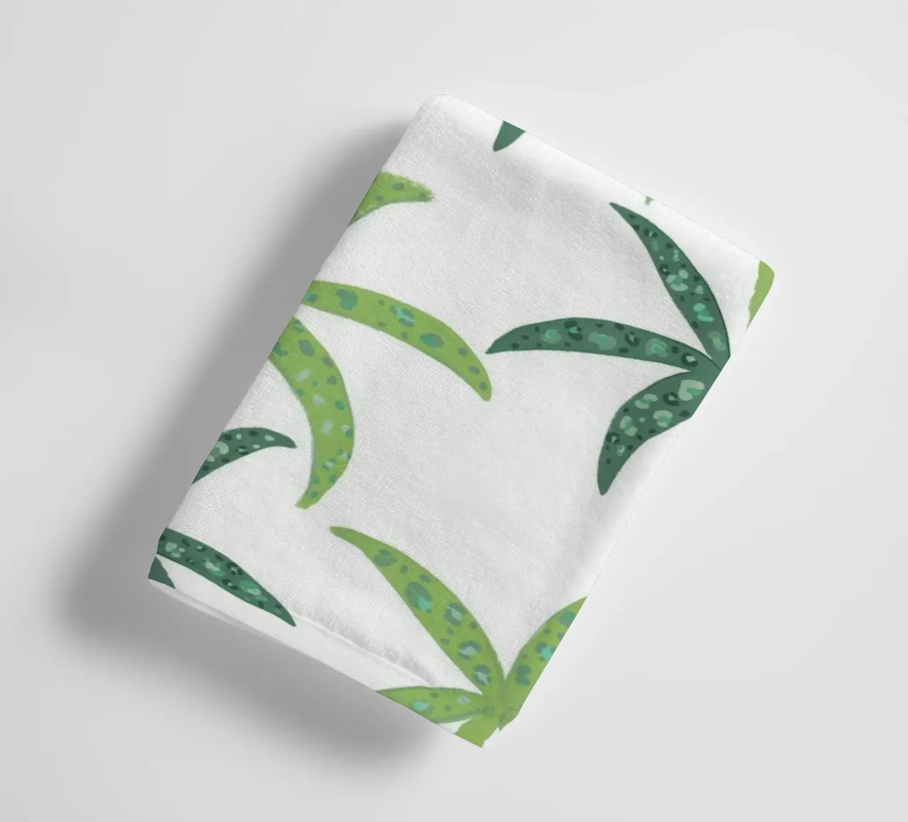 Rain forest with leopard pattern towel by gulsengunel
