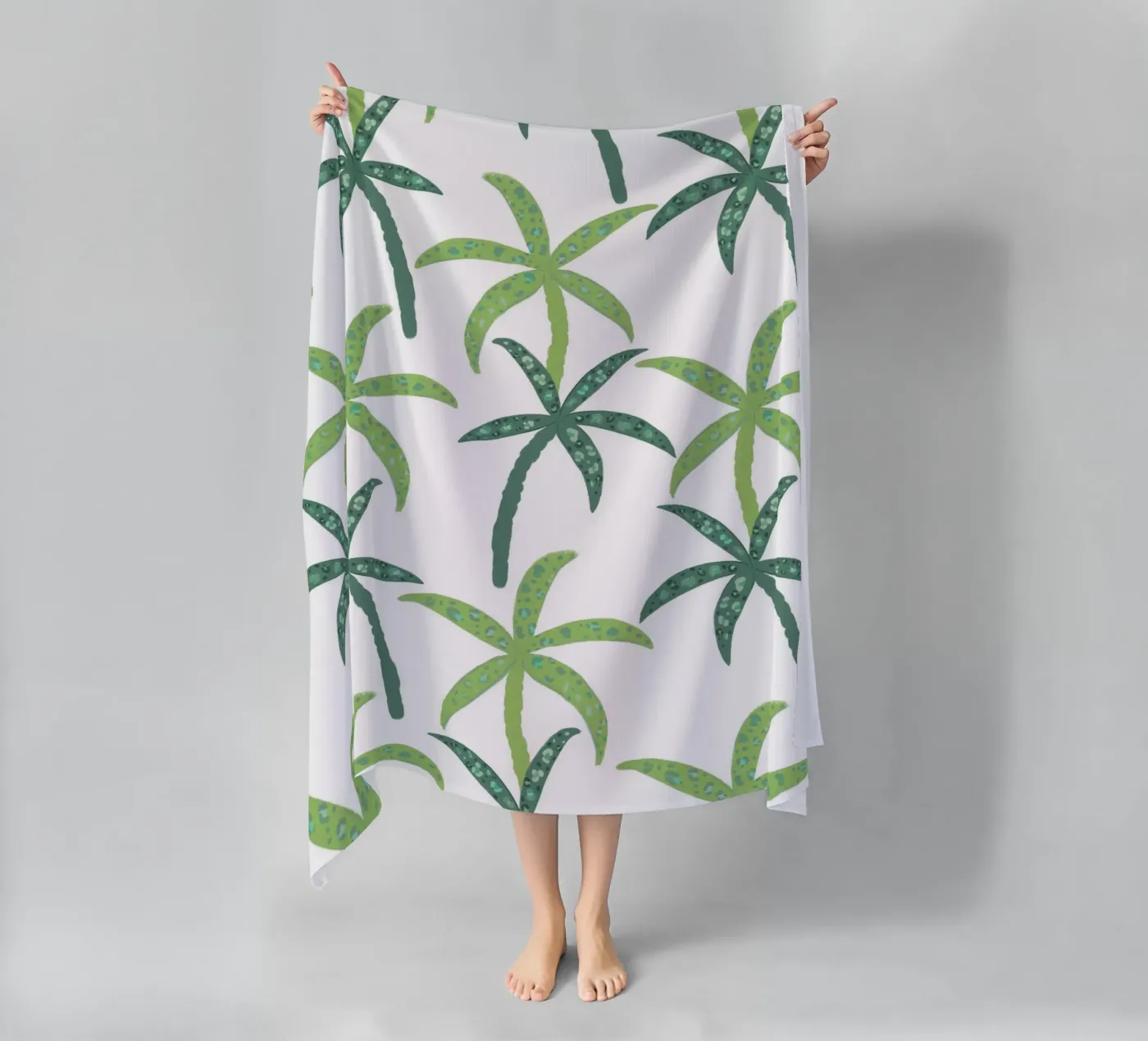 Regenwoud met luipaardpatroon strandhanddoek van gulsengunel