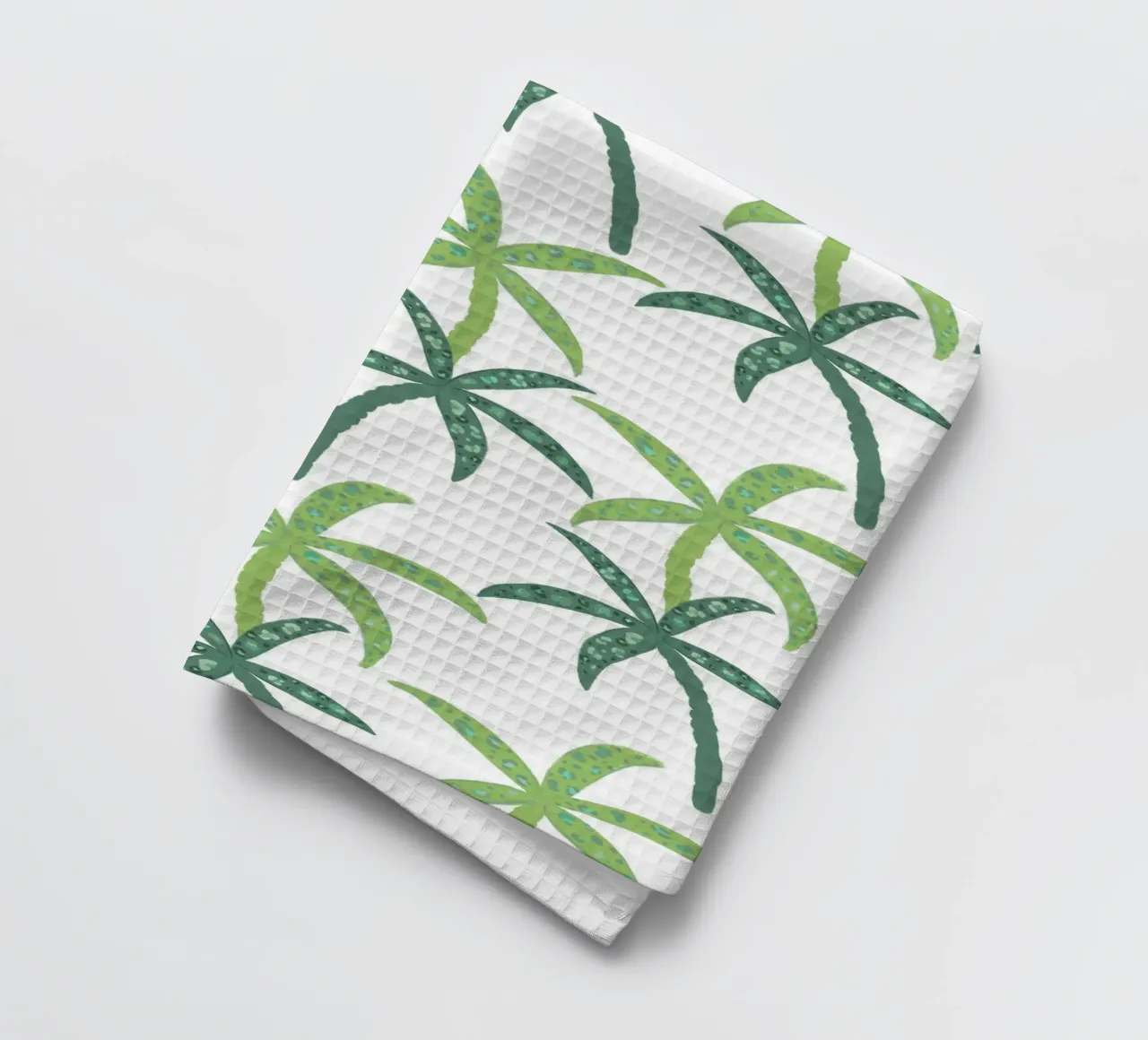 Selva tropical con estampado de leopardo paño de cocina de gulsengunel