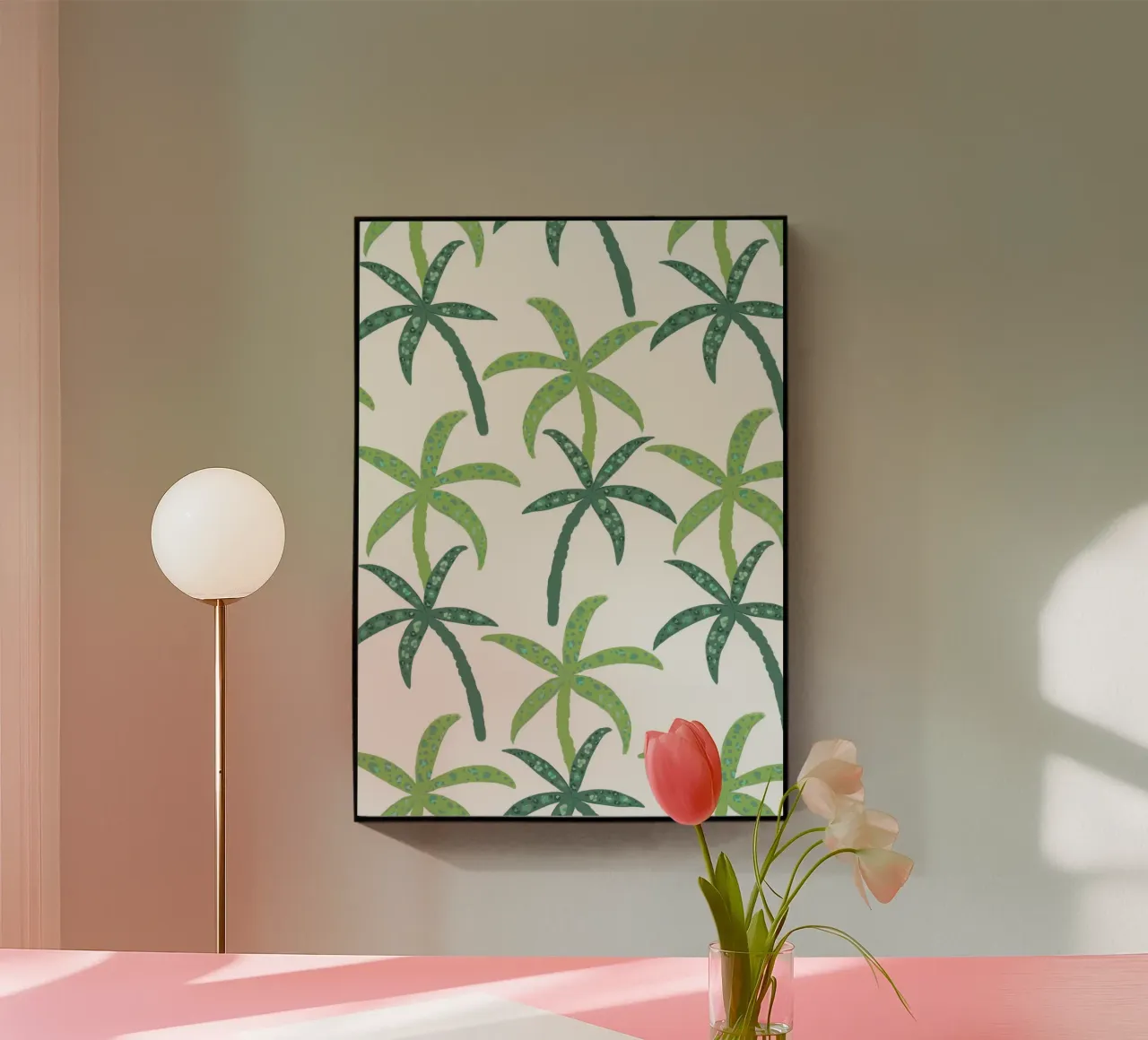 Rain forest with leopard pattern plexiglass da gulsengunel