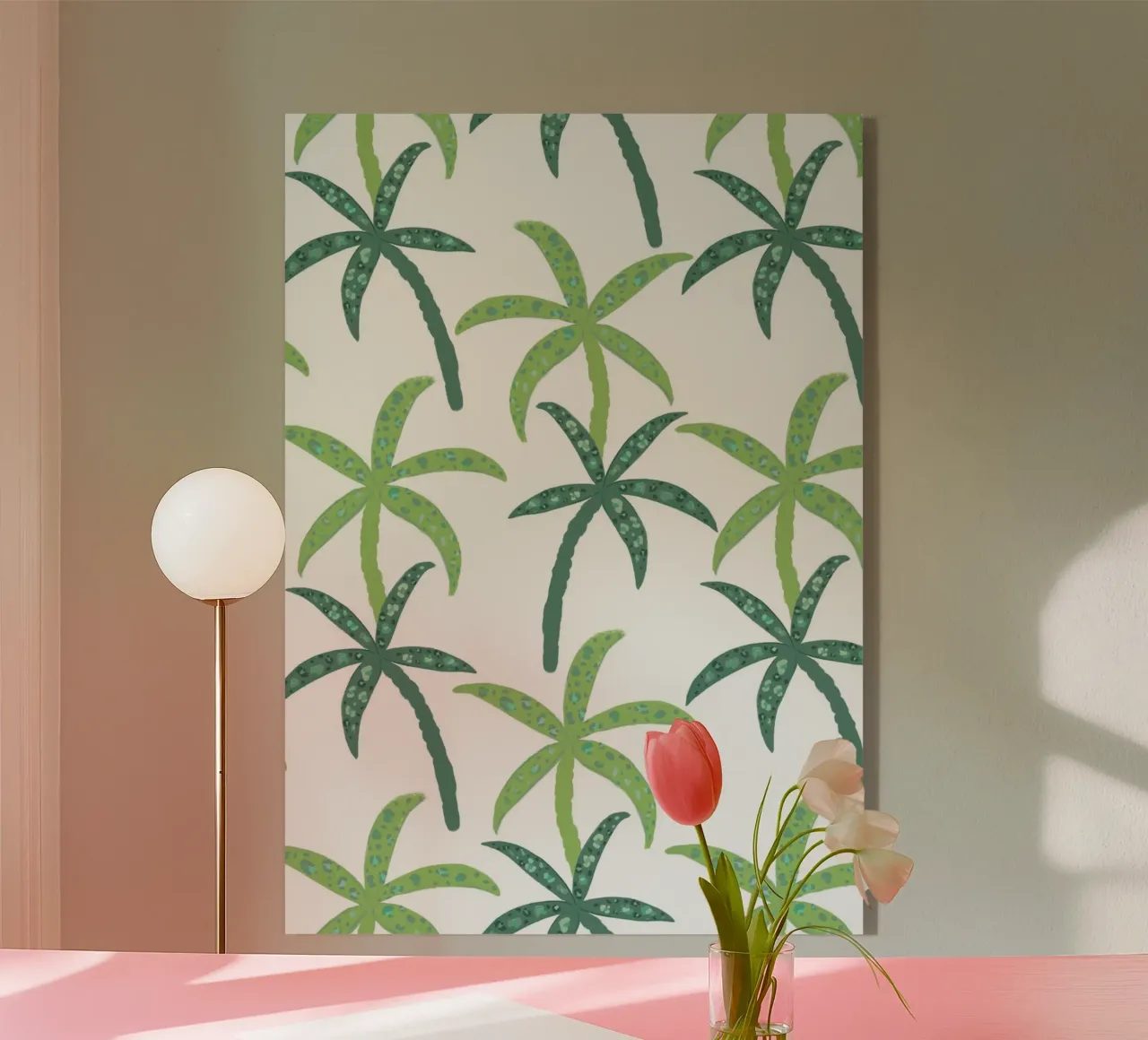 Rain forest with leopard pattern plexiglass da gulsengunel