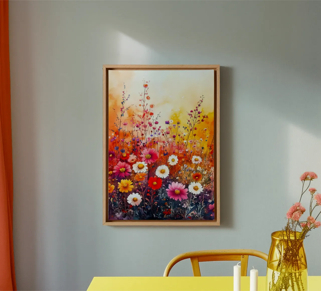Weide canvas met Baklijst van Justyna Jaszke JBJart