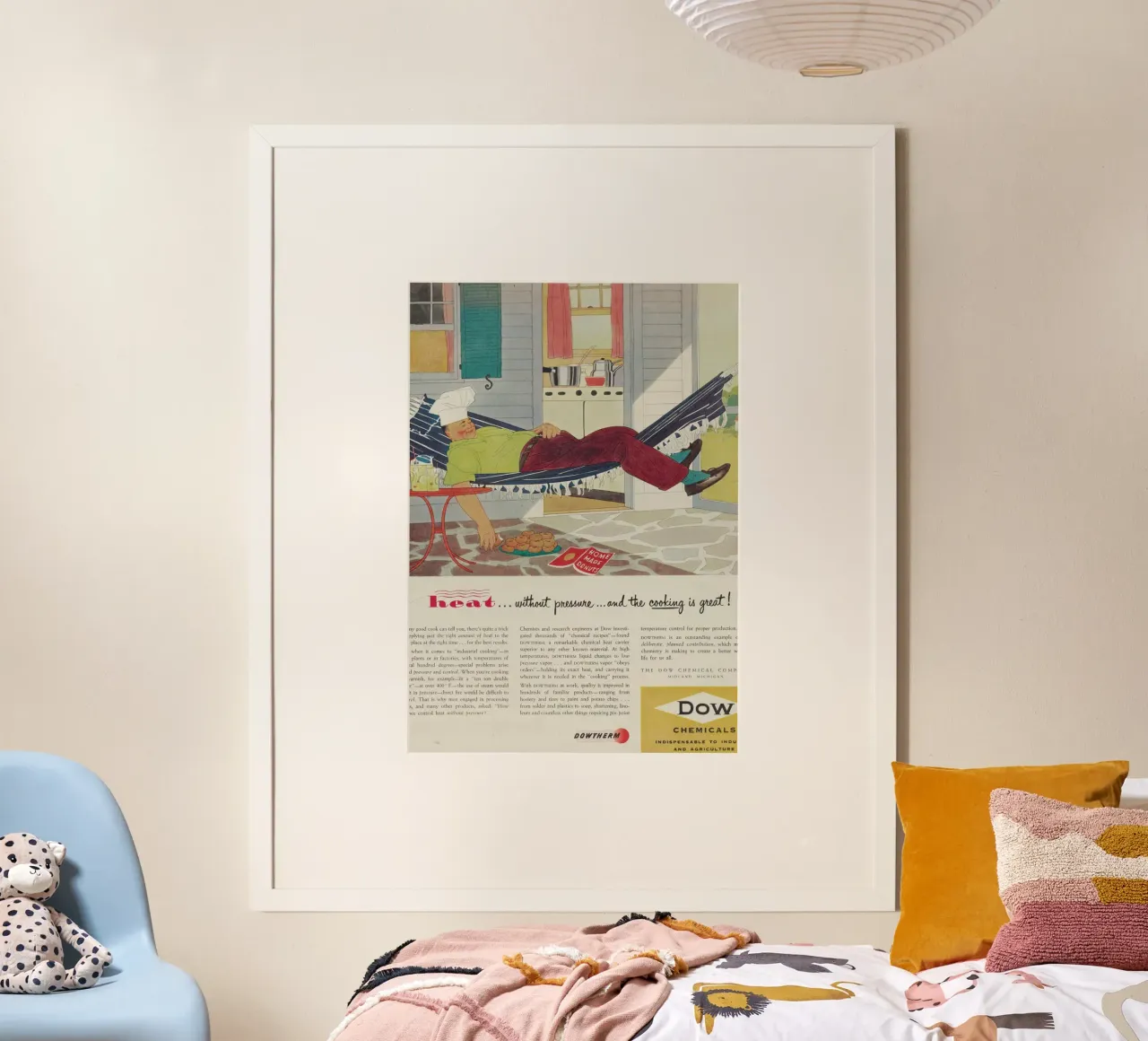 Pubblicità d'epoca di Dowtherm - "Calore senza pressione" Arte della cucina poster da ClubArt