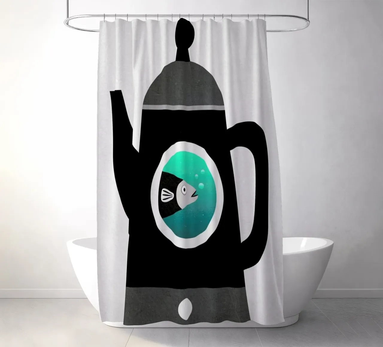 You´d never guess rideau de douche de Elisabeth Fredriksson