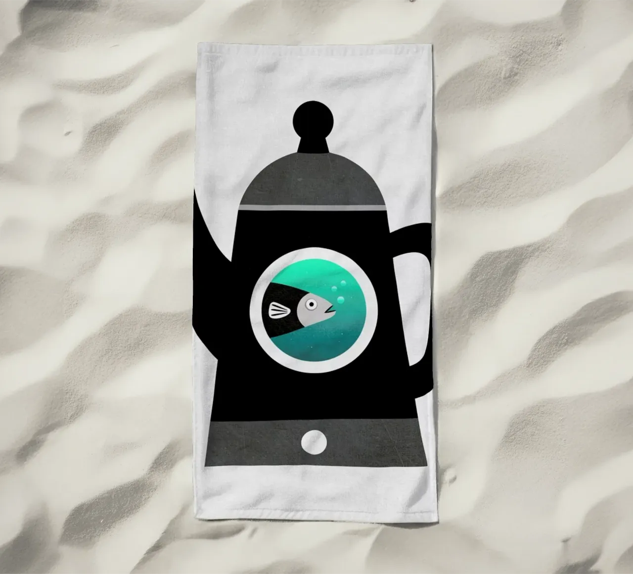 You´d never guess beach towel by Elisabeth Fredriksson