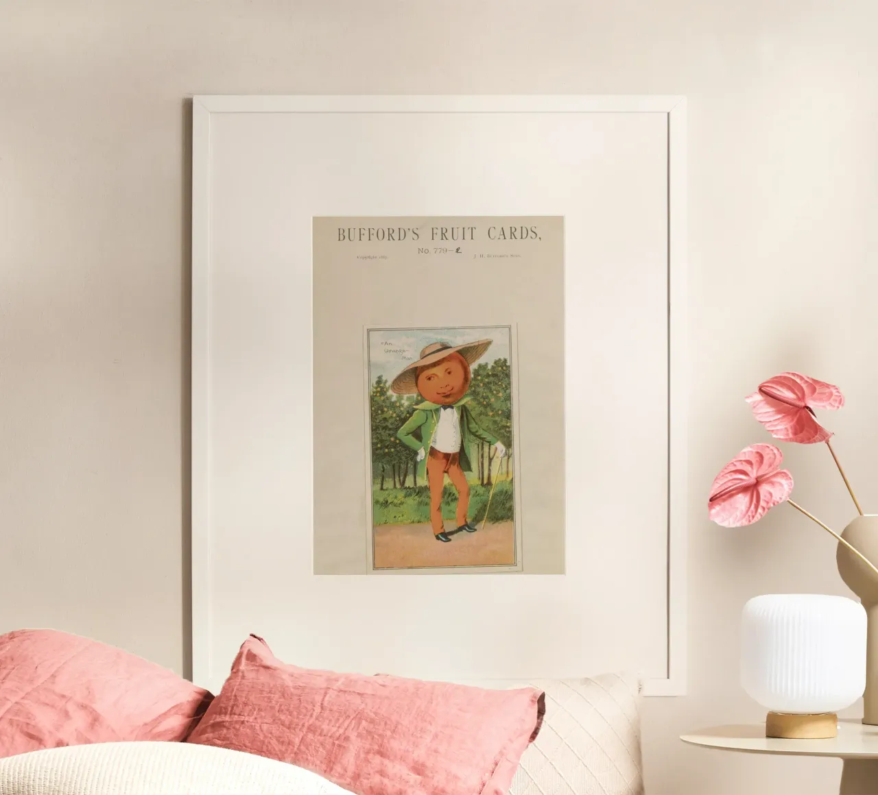 Biglietto da visita vintage "An Orange-Man" di Bufford (1887) poster da ClubArt