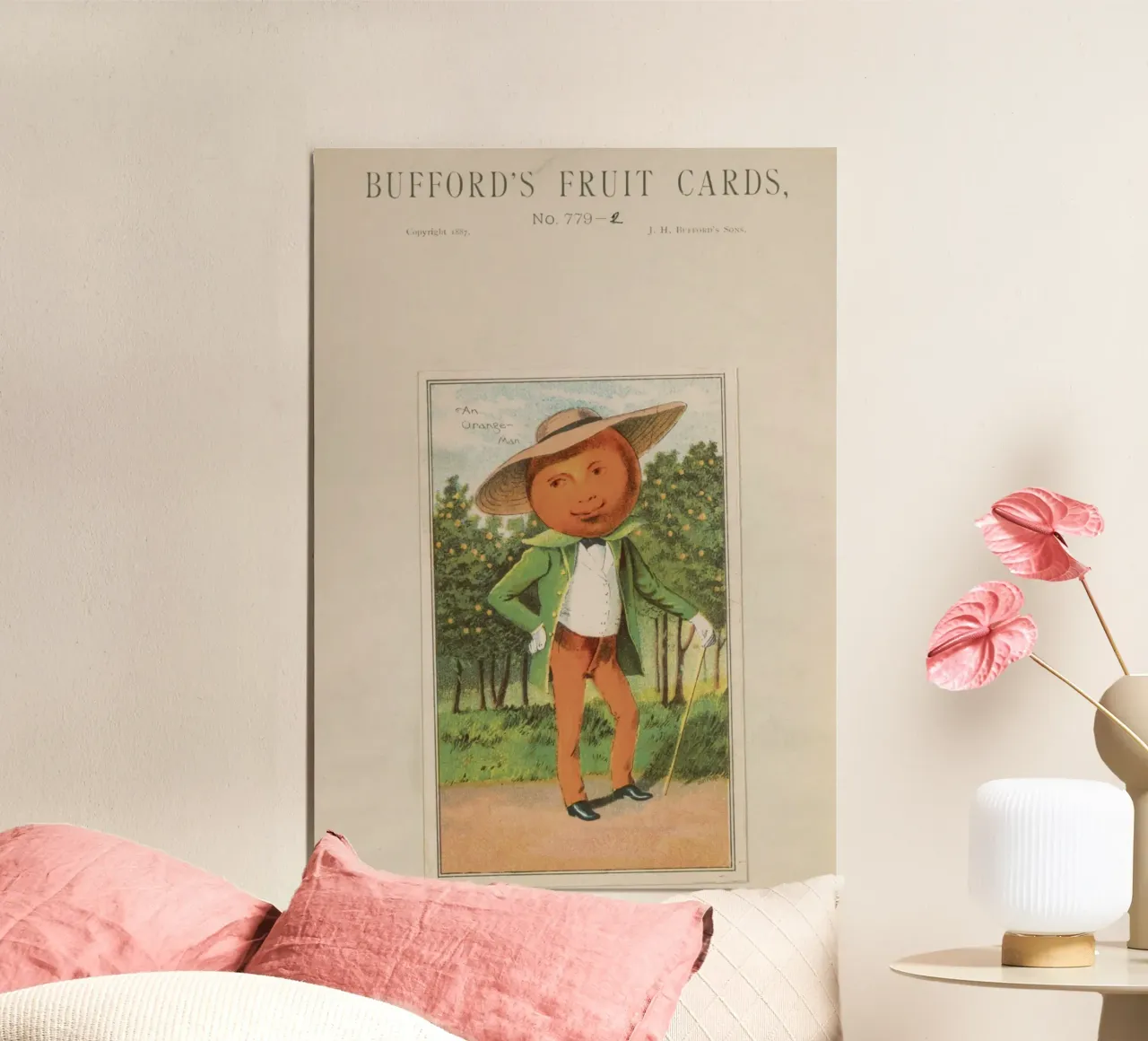 Biglietto da visita vintage "An Orange-Man" di Bufford (1887) poster da ClubArt
