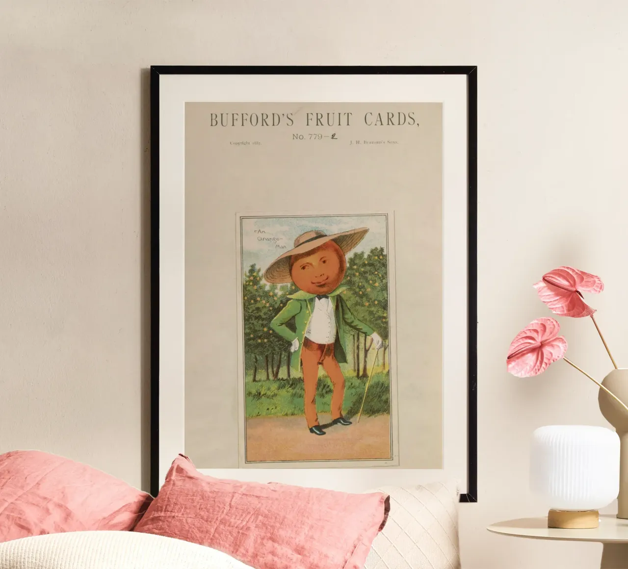 Biglietto da visita vintage "An Orange-Man" di Bufford (1887) poster da ClubArt