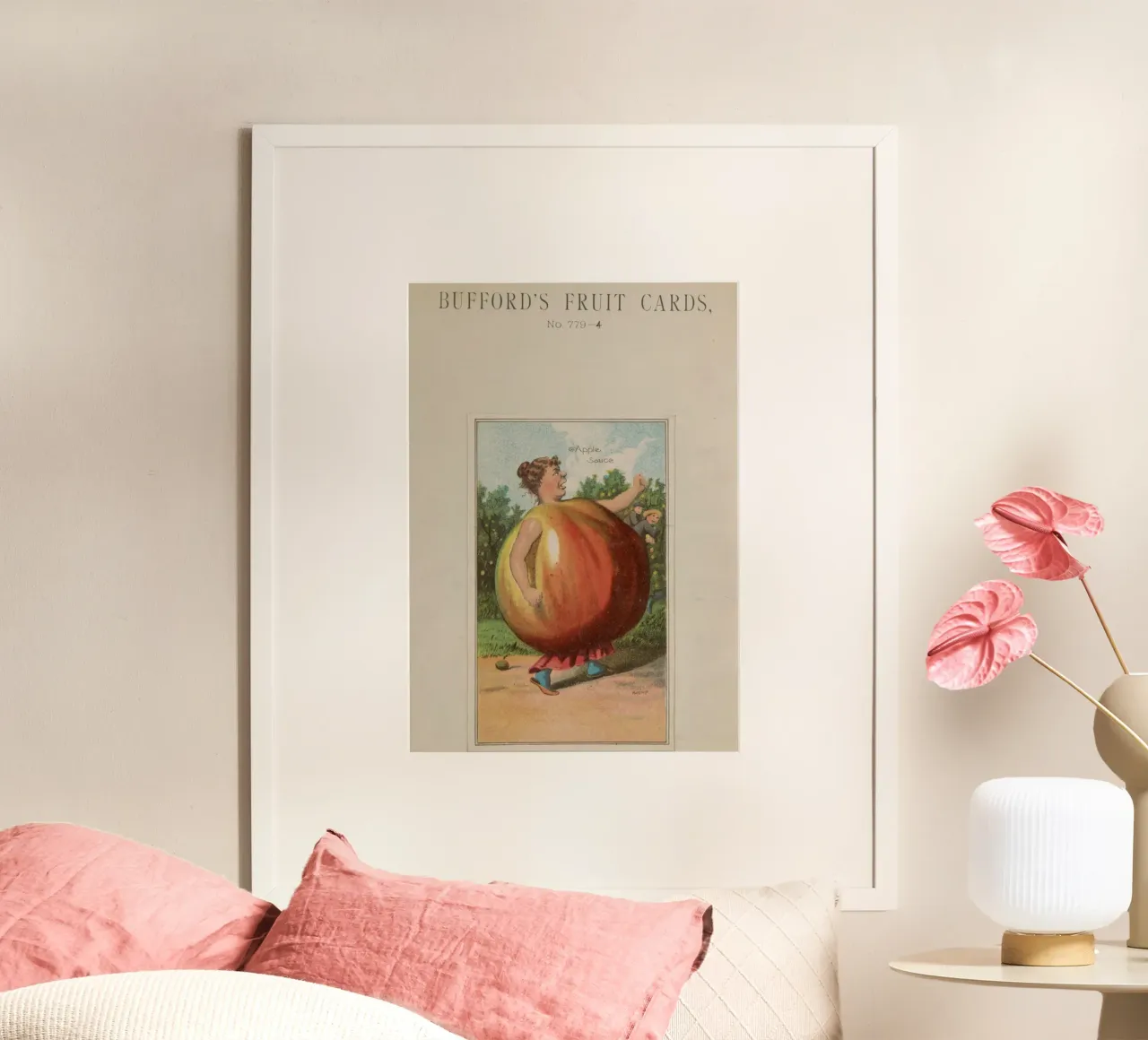 Carta della frutta Bufford's vintage "Salsa di mele" (1887) poster da ClubArt