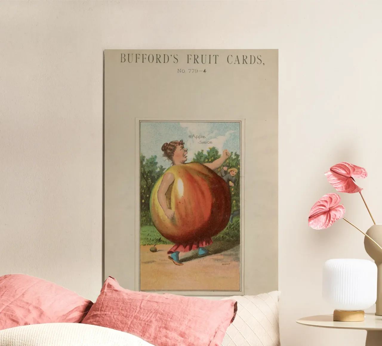 Carta della frutta Bufford's vintage "Salsa di mele" (1887) poster da ClubArt