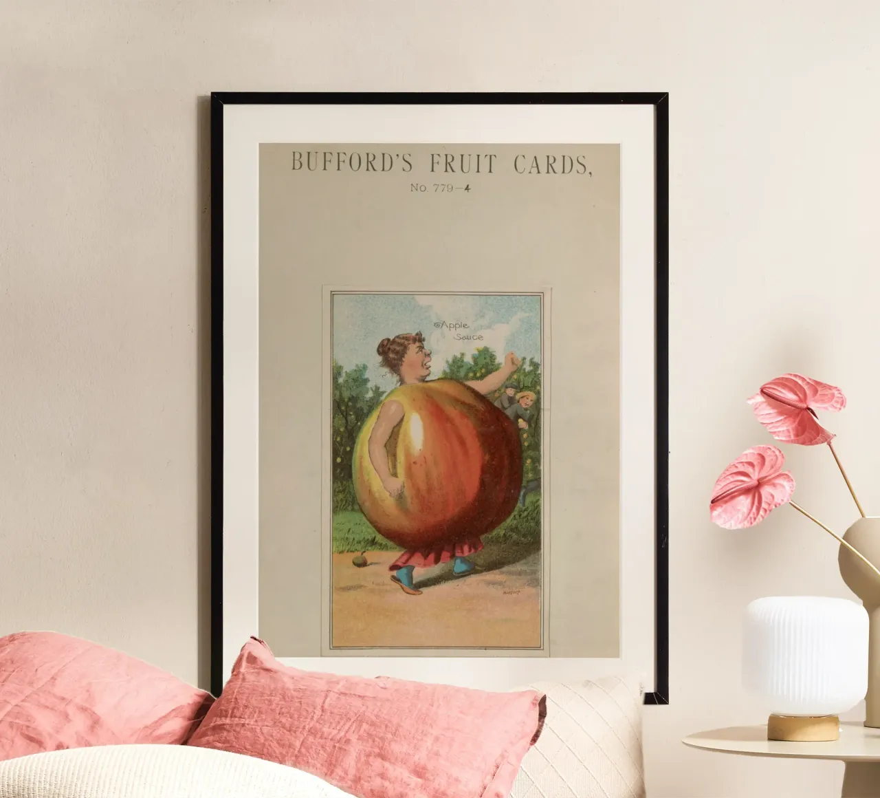 Carta della frutta Bufford's vintage "Salsa di mele" (1887) poster da ClubArt
