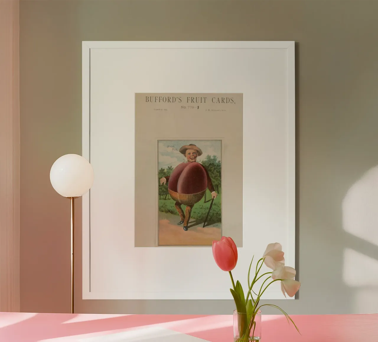 Carta della frutta Bufford's d'epoca "Plum Full" (1887) poster da ClubArt
