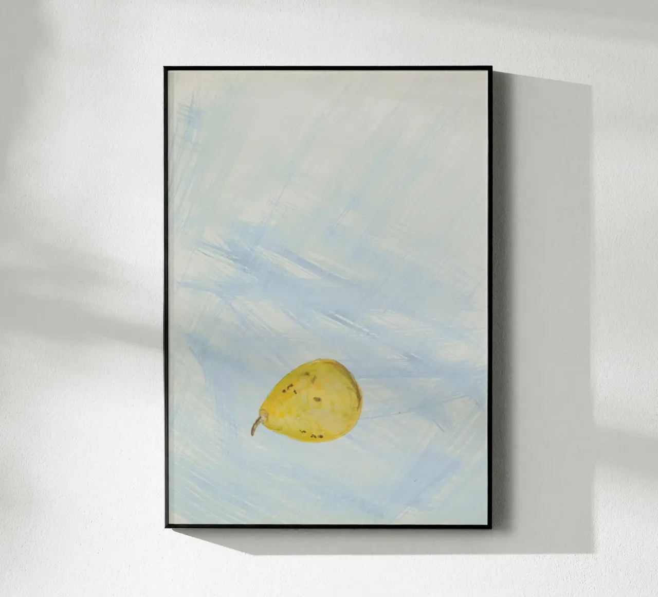 Abstract Still Life Pear Art Print - Modern Fruit Decor acrylic glass by ClubArt