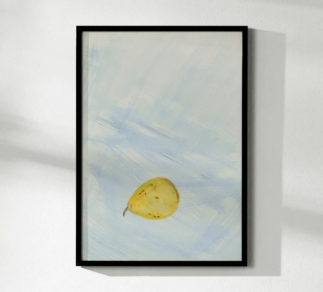 Abstract Still Life Pear Art Print - Modern Fruit Decor poster by ClubArt