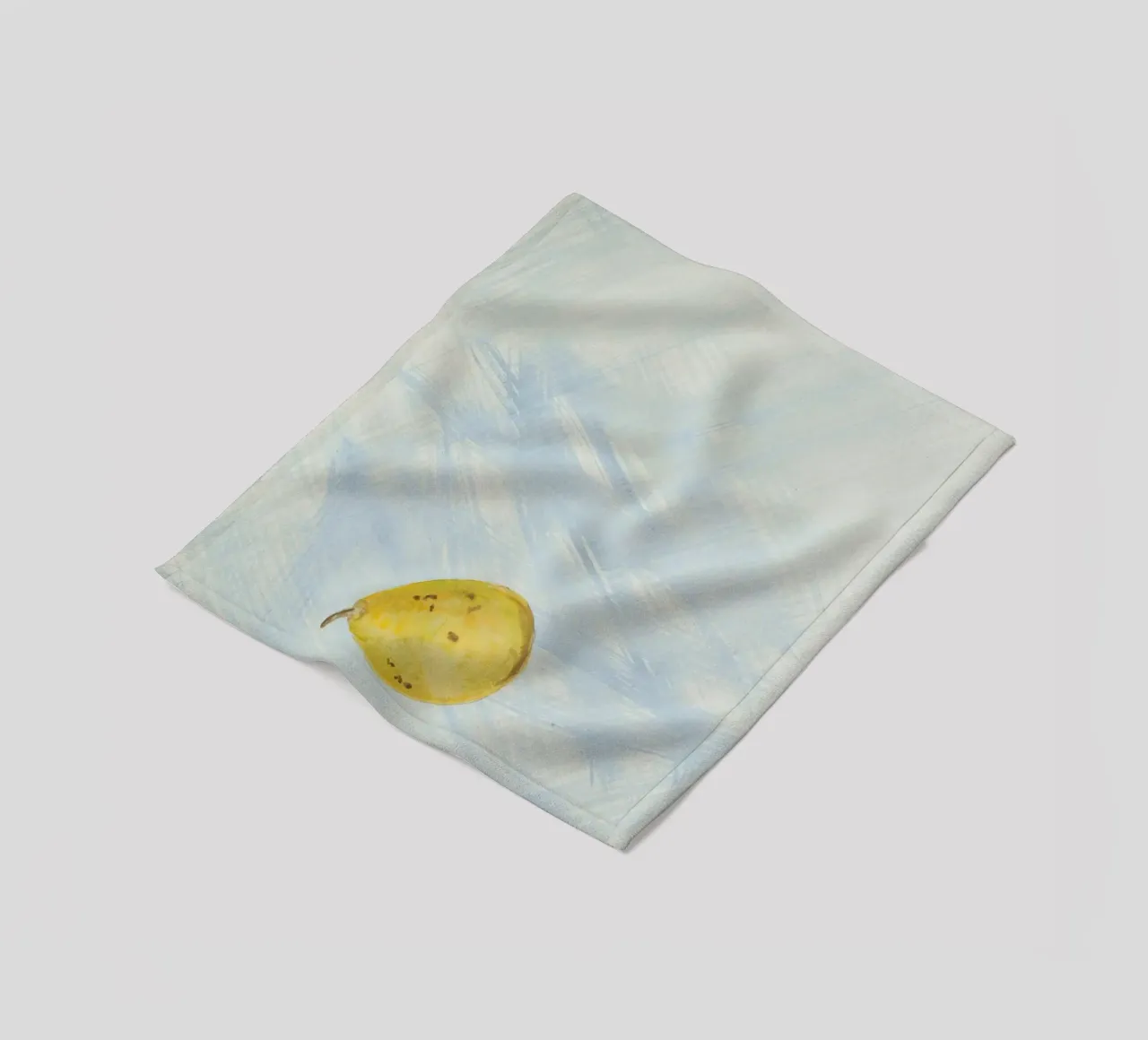 Abstract Still Life Pear Art Print - Modern Fruit Decor fleece blanket by ClubArt