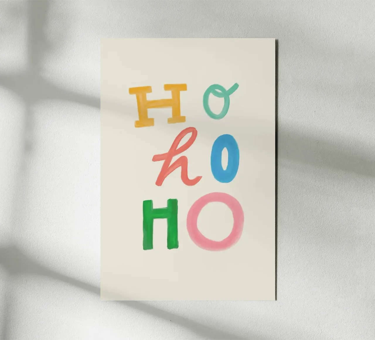 Hohoho Lettering alluminio dibond da KRUTH DESIGN